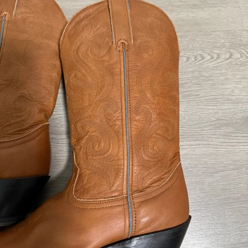 Durango Women's Tan Leather RD4122 Cowgirl Western Boots Size 7M